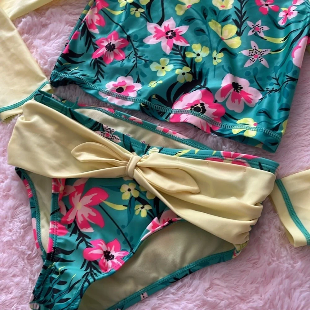 Tommy bahama rash guard bikini set